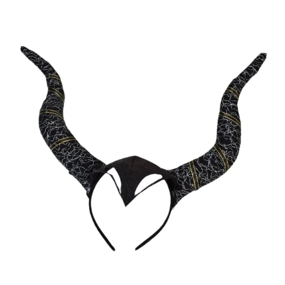 Demon Ox Horn Headband – Halloween Cosplay Accessory for Girls & Women